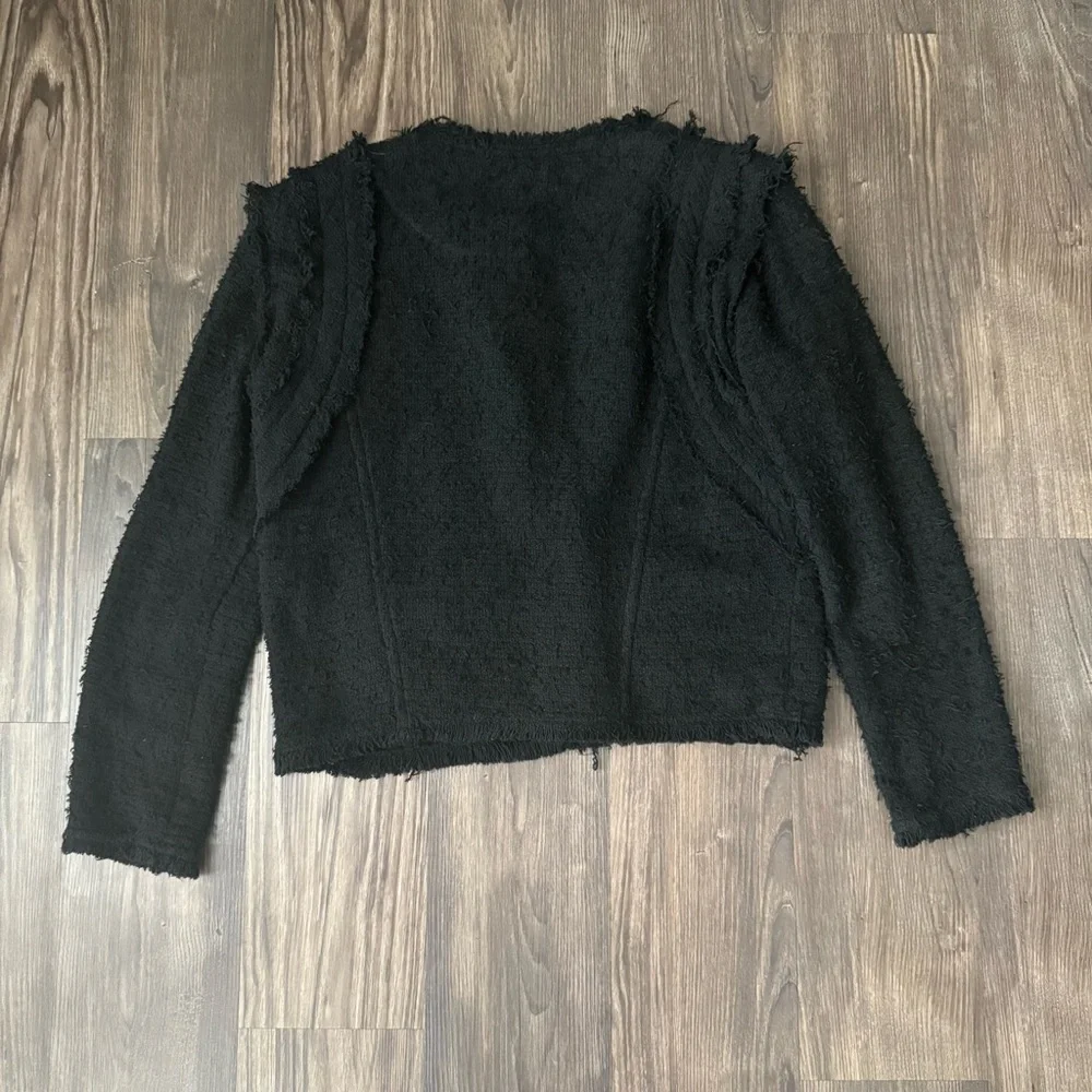 IRO Black Fringe Luxurious Black Jacket - Picture 4 of 13